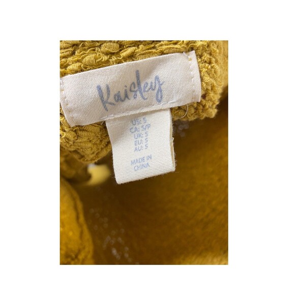 S V-back Knit Sweater, Mustard - Picture 5 of 9